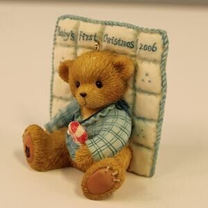 Ultra Very Rare Cherished Teddies 4006629 Baby Boy First Christmas NEW In Box
